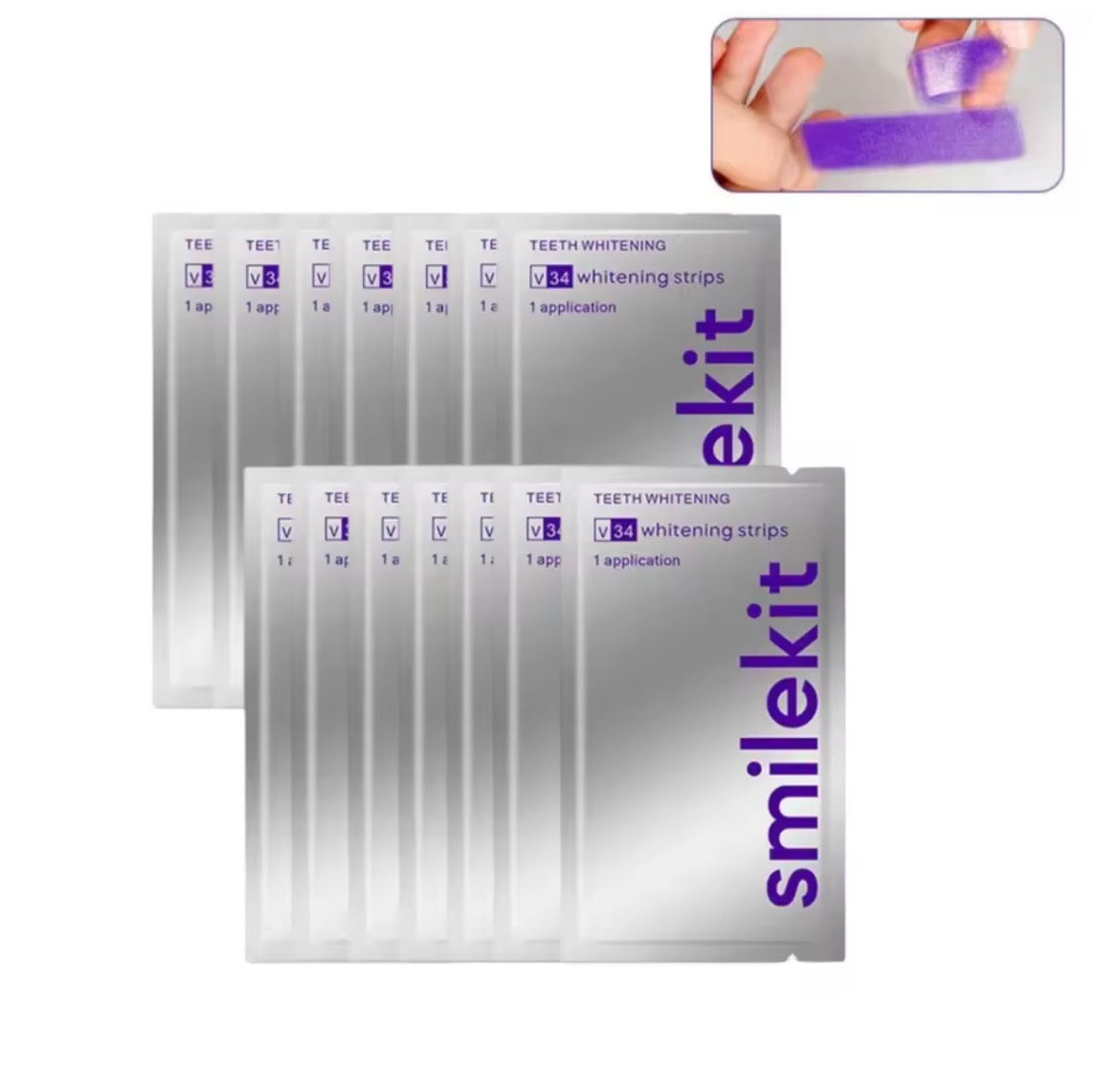 Purple Dental Whitening Strips 14 Strips