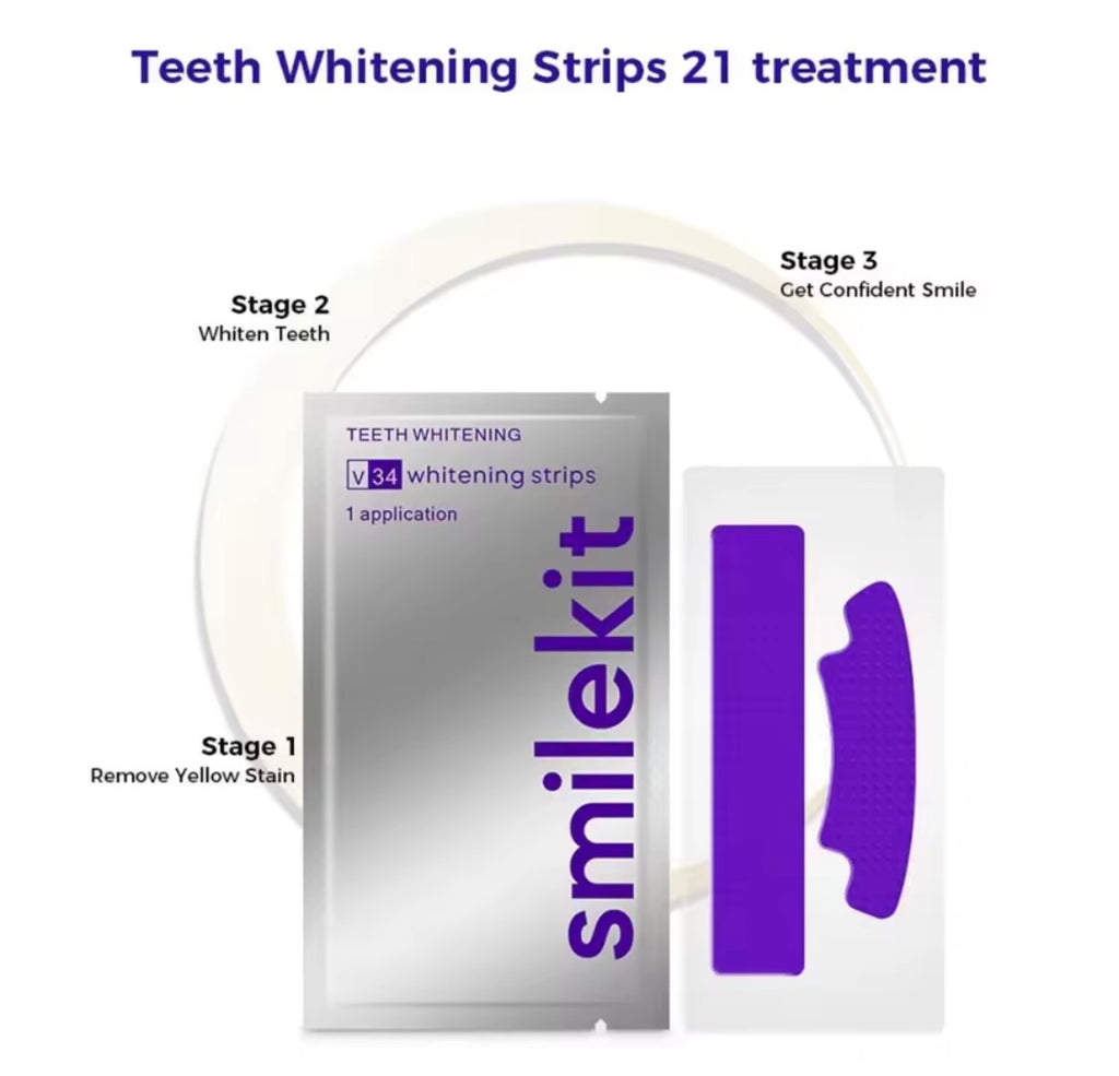 Purple Dental Whitening Strips 14 Strips